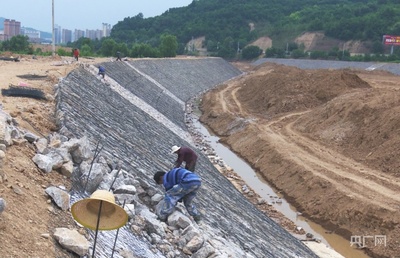 瞰县域丨甘肃灵台:达溪河县城区过境段水生态环境综合治理工程加快建设